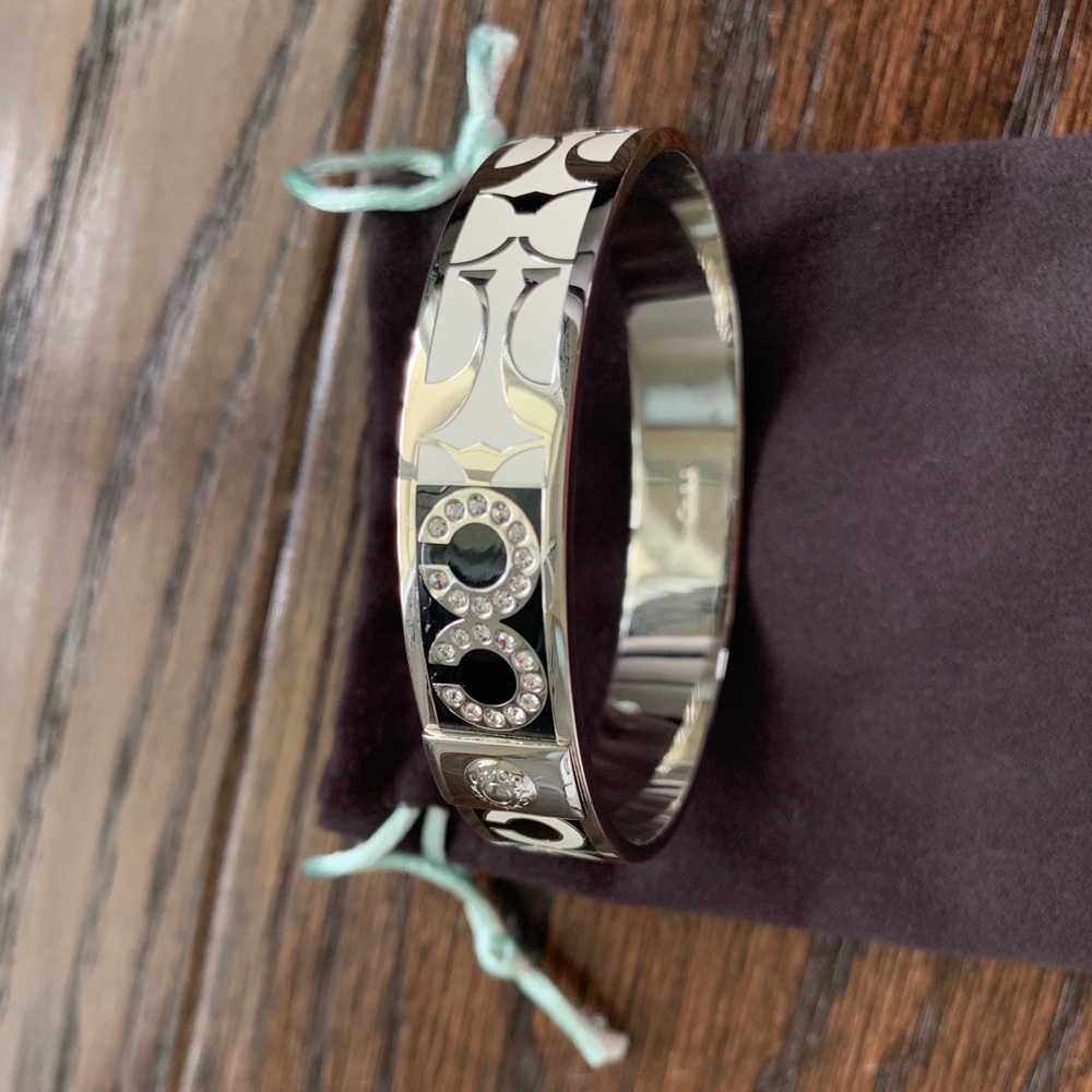 Coach Black and White bangle